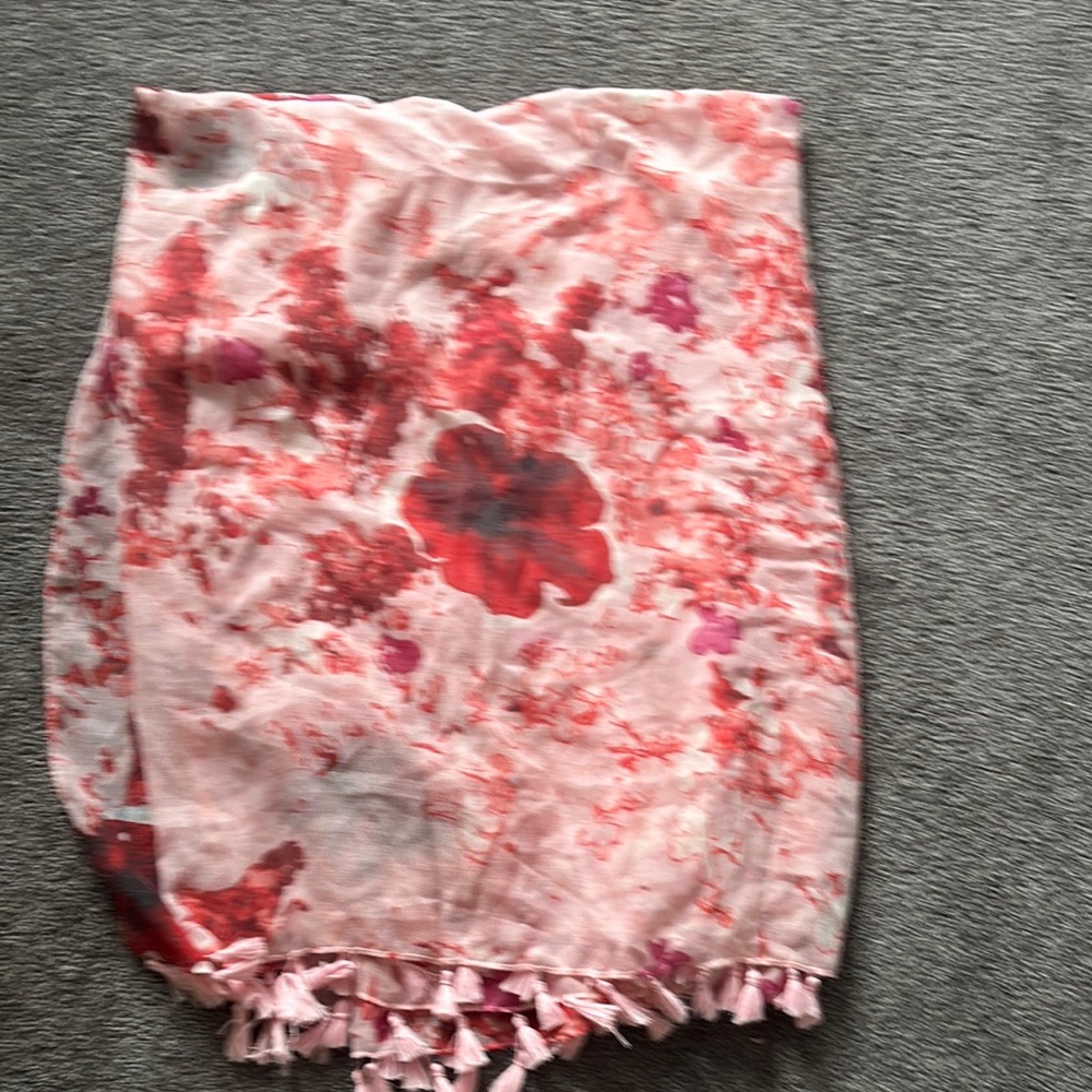 Peter Som Pink and White Swim Coverup